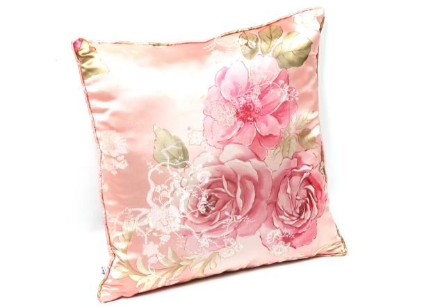 提花面料包绳靠垫